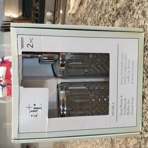 Soap pump and holder